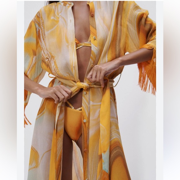 Jonathan Simkhai Marble Cover Up Dress - Picture 2 of 7